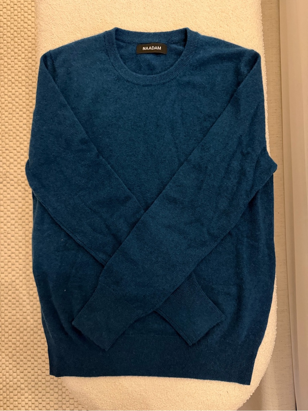 NAADAM Women’s Cashmere Crewneck Sweater - Teal Blue